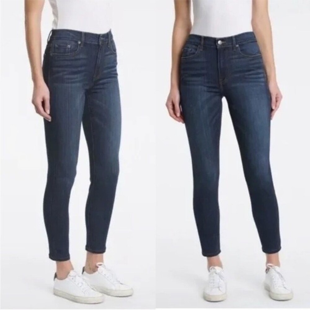 Pistola Revolve Arielle Cropped Ankle Stretch Dark Wash Skinny Jeans Sz 27